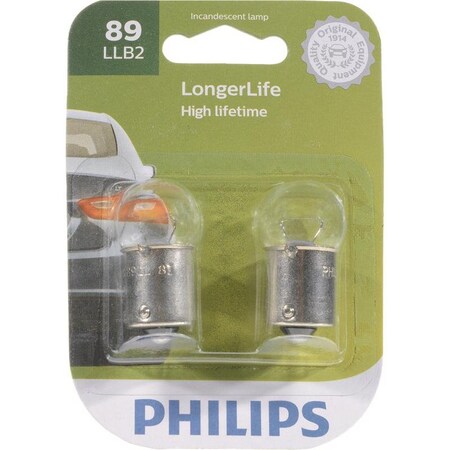Philips Philips LongerLife Incandescent Courtesy/Glove/License/Trunk Miniature Automotive Bulb 89LLB2 89LLB2